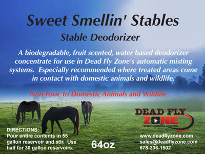 Sweet Smellin' Stables-Odor Control For Barns-1/2 Gallon Concentrate - Dead Fly Zone