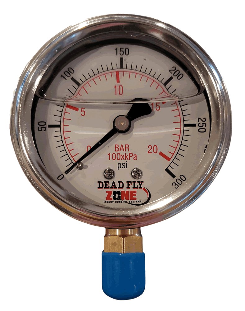Liquid Filled Pressure Gauge - Dead Fly Zone
