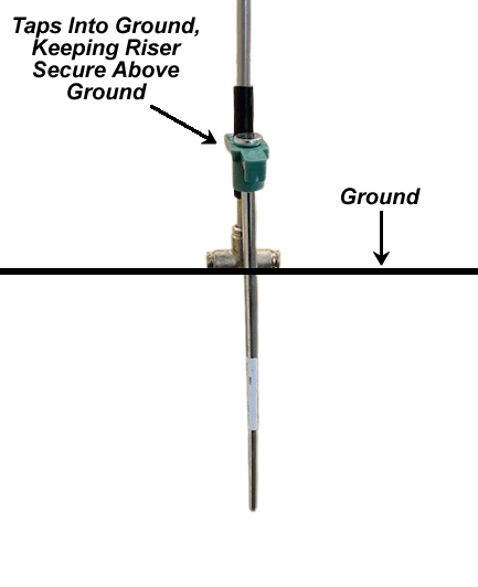 Aluminum Riser with Mini Nozzle - Dead Fly Zone